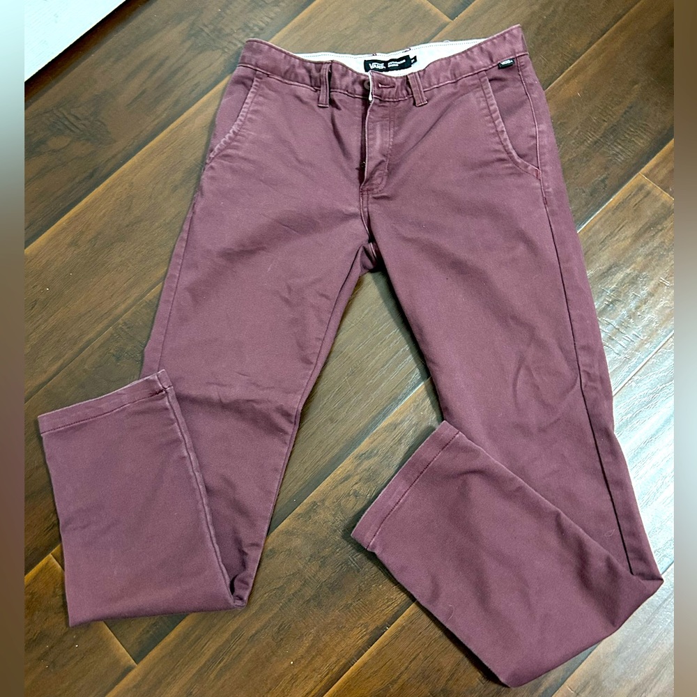 Burgundy men’s slouchy fit
